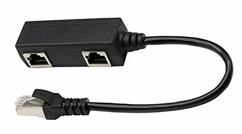 RJ45 Splitter Adapter LAN Ethernet Cable 1-2 Way Dual Female Port Connector Plug - Foto 6