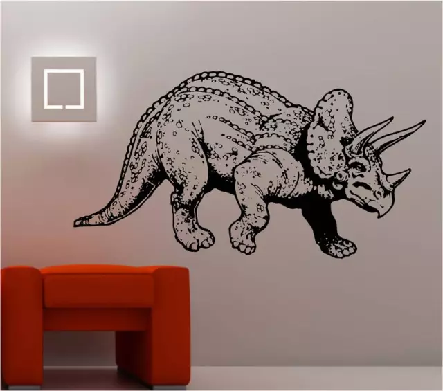 HUGE TRICEROTOPS wall art sticker vinyl DINOSAUR KIDS