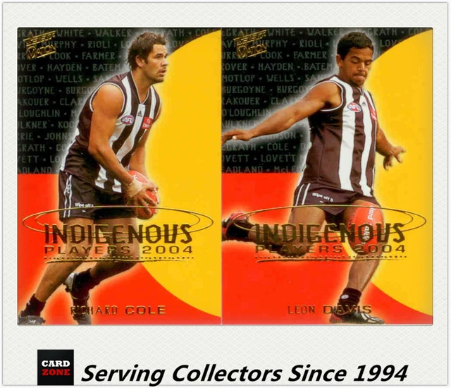 2004 SELECT AFL Ovation Indigenous Players Card Collingwood Team set (2 ...
