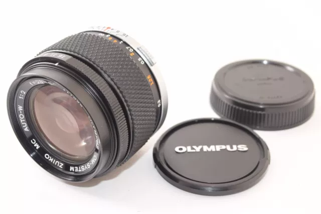 OLYMPUS OM-SYSTEM ZUIKO MC AUTO-W 28mm F/2 MF Lens Mint!! from Japan 2304061