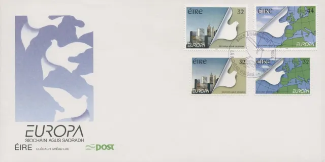 Irland 1995 Europa CEPT: Frieden u. Freiheit Ersttagsbrief 890/93 FDC (X18586)