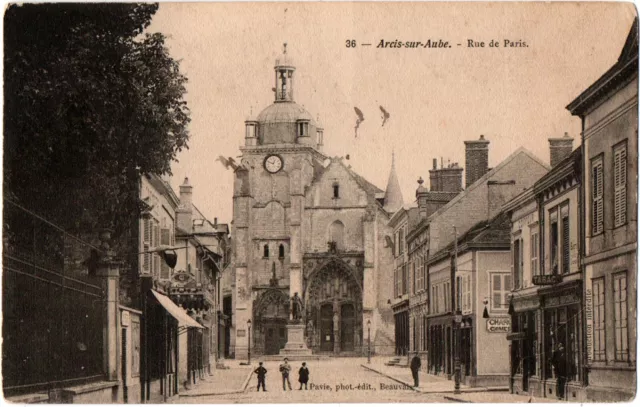 CPA 10 - ARCIS-SUR-AUBE (Aube) - 36. Rue de Paris - Ed. Pavie