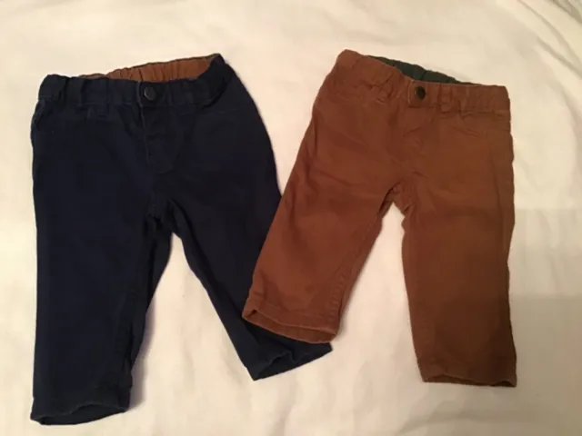 2 Pairs of Baby Boy Dress Pants from H&M, Size 6-9