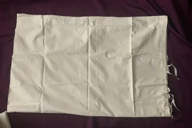 Alter Bettbezug aus Oma's Wäscheschrank - 197x123 cm - kräftiger Baumwollstoff