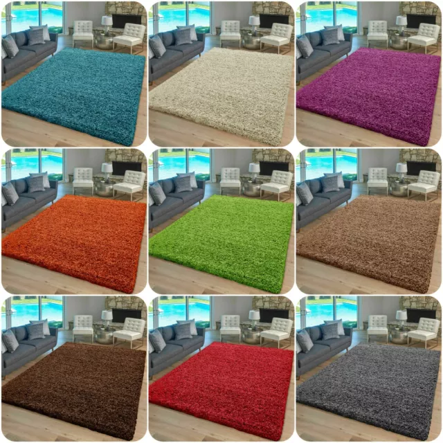 Soft Thick Large Shaggy Rugs Hallway Runner Rug Bedroom Living Room Carpets