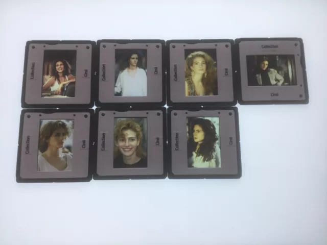 Lot De 7 Diapositives De Presse Slides Julia Roberts L41