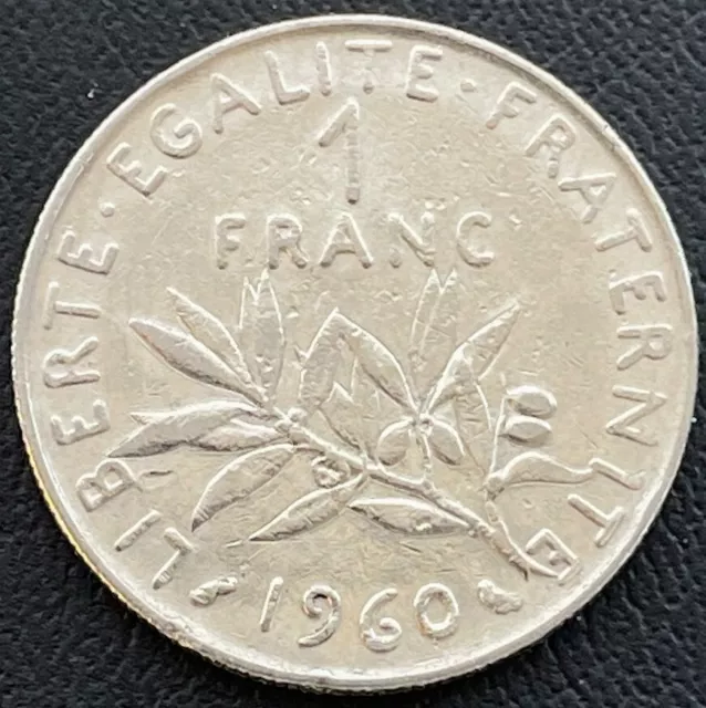 1960 France Coin 1 Franc French Coins Europe Money Exact COIN SHOWN Free Ship