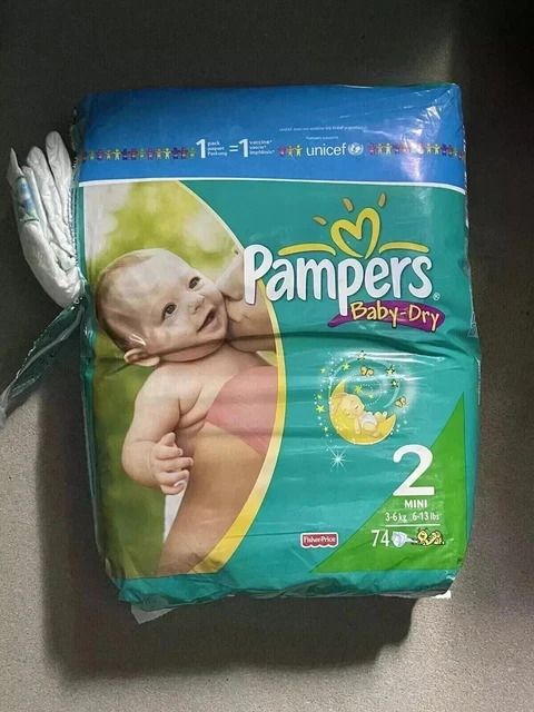 VINTAGE DIAPERS NAPPIES Couche Windeln Pampers Baby Dry 2010