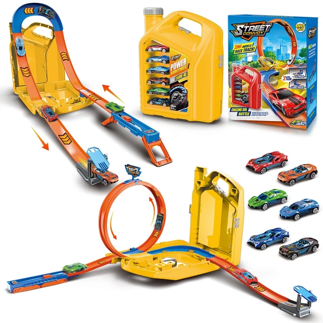 KADAYAYA Jouet de Piste de Puzzle de Jeu pour Enfants 3-6 DIY Puzzle Piste de Voiture Circuit