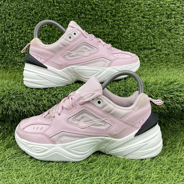NIKE M2K TEKNO Particle Beige Pink White Chunky Trainers Size UK 4