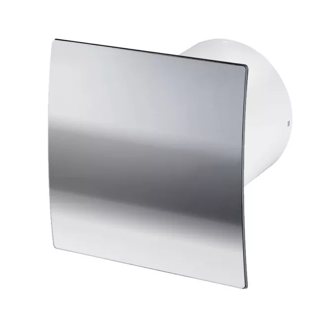 Satén Ventilador de Extractor Baño 100mm con Temporizador Moderno Silencioso