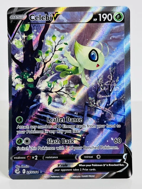 Celebi V Alt Art 245/264 Alternate Fusion Strike Pokemon Card