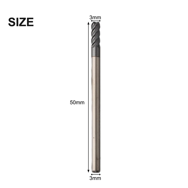 Les outils de fraisage en carbure monobloc plat ou carré. L'outil de