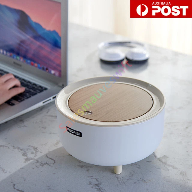 Japanese Style Desktop Bed side Press Lid Trash Can Storage Container Waste Bin