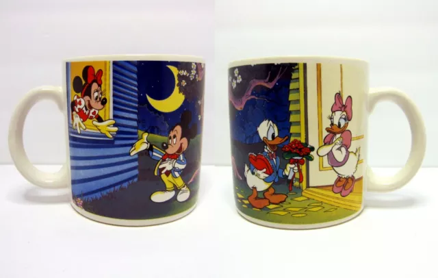 Walt Disney Mickey Minnie Donald Daisy Applause Ceramic Coffee Tea Mug Valentine