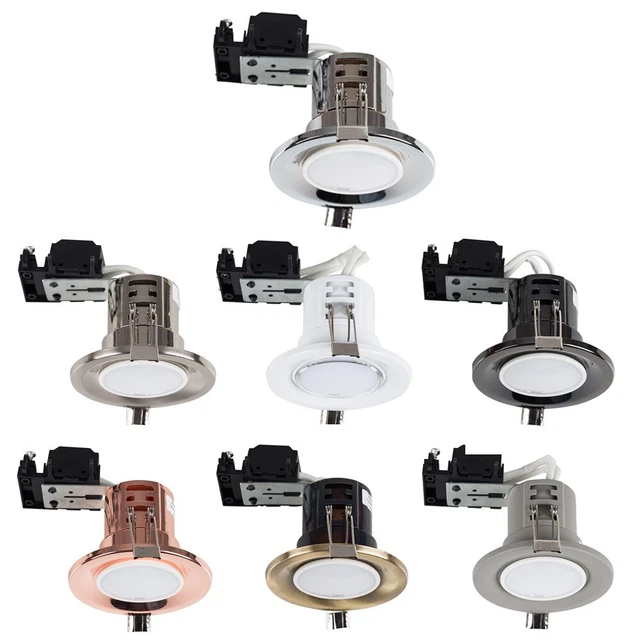 20er Pack Downlights GU10 Brandschutz Einbau Downlights Strahler LED Glühbirnen