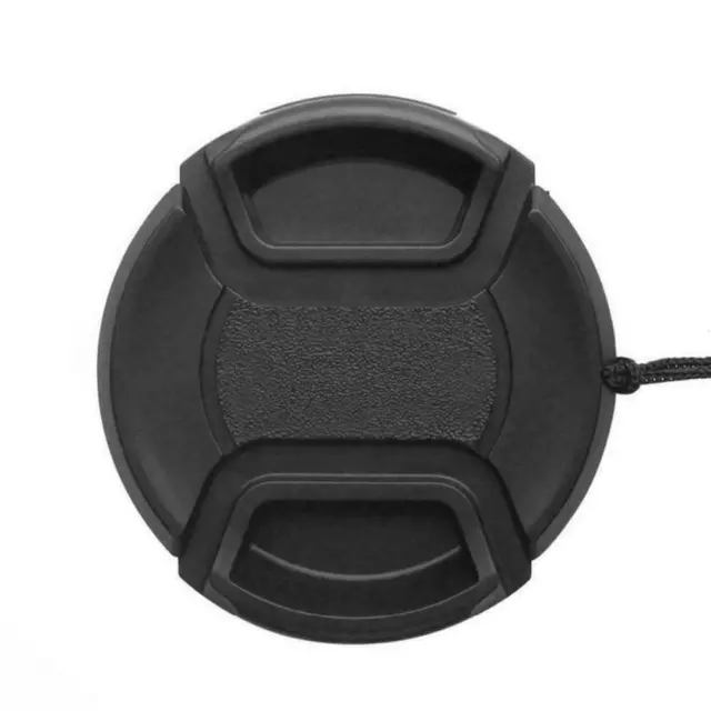 49mm Lens Cap center pinch snap on Front Cover string Nikon for Canon AU NEW