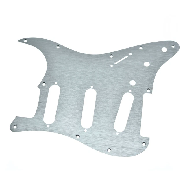 Pickguard 11 Fori Per Fender ST Pickguard (Piastra Protezione) Per Chitarra Elettrica Tipo Stratocaster ST - Configurazione SSS, 11 Fori, Plastica/Celluloide Protezione Body Chitarra - Foto 5