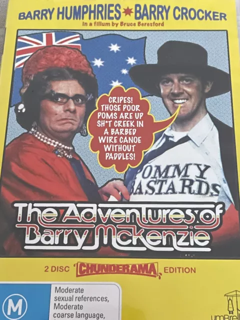 The Adventures of Barry McKenzie - Barry Humphries 2 Disc DVD Like New