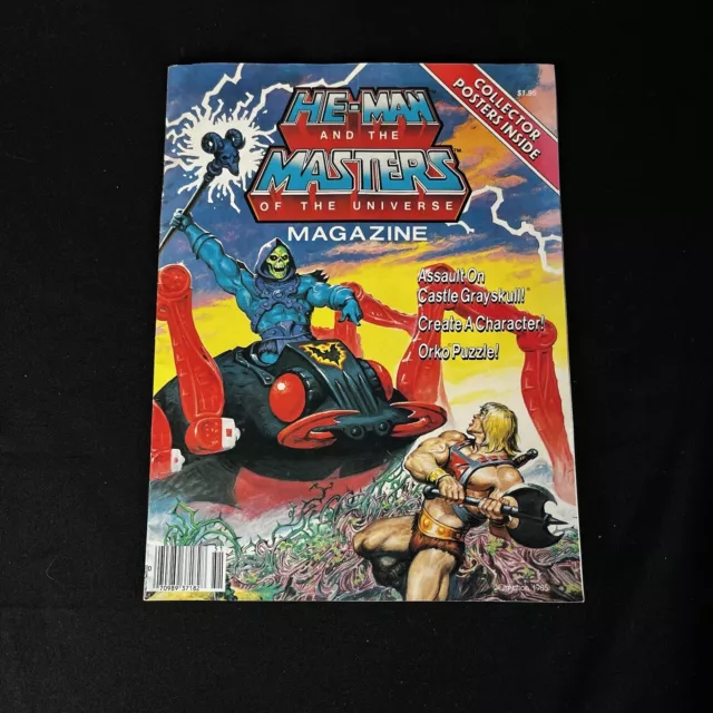 Masters of the universe magazine #2 SPRING 1985 WITH POSTER he-man Movie Vintage