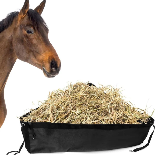 Harrison Howard Deep Corner Feeder For Horses - Durable, Foldable Hay Feeder For Trailers & Stalls