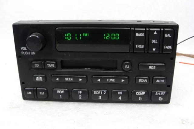 Ford OEM Cassette ext CD changer ctrl RADIO TownCar Explorer F150 F250 99-08 RDS