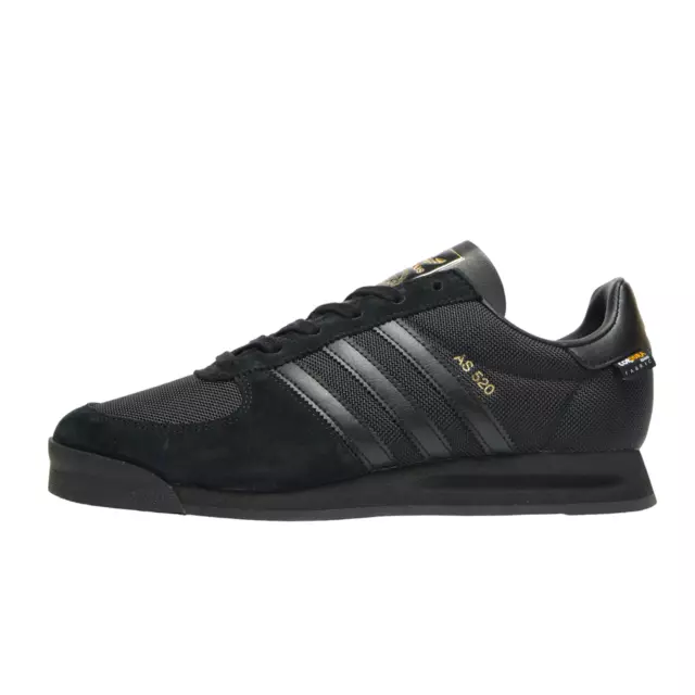 Adidas Originals Hommes AS 520 Baskets Chaussures Sneakers Noir Or Rétro 80s 2