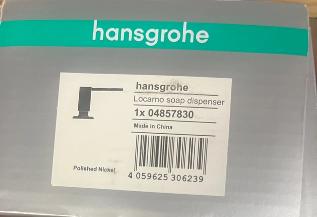 Hansgrohe 04857830 Locarno Deck Mounted Soap Dispenser in Polished Nickel