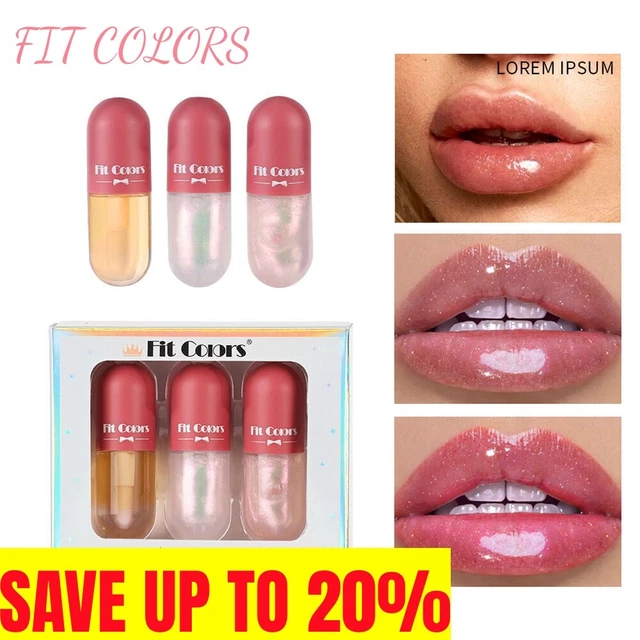 COLORES AJUSTADOS----Juego de lápices labiales brillo labial flash fino perlado potenciador
