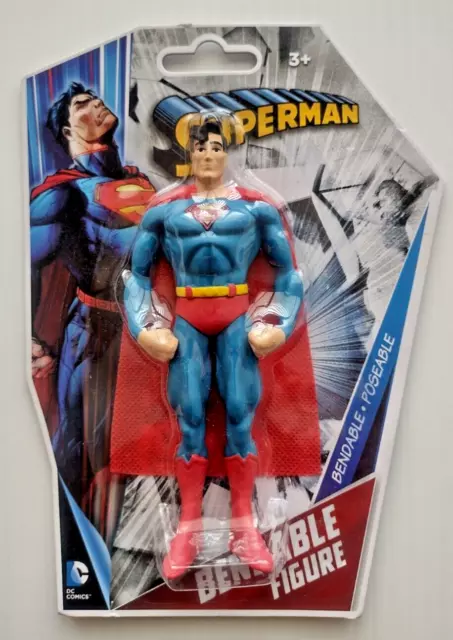 SUPERMAN Bendable Poseable Superhero Classic TV Series NEW Figure N J Croce 5.5"