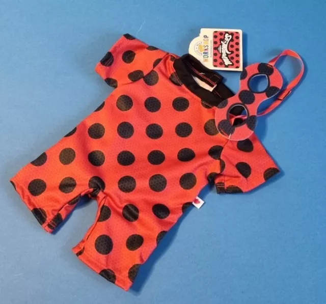 Build A Bear Miraculous Ladybug Costume With Eye Mask ZAG BNWT Gift Rare Retired