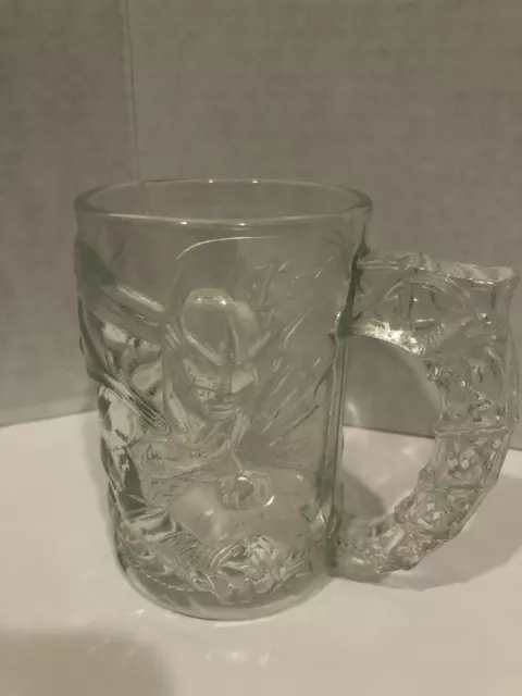 DC Comics Batman Forever Collectible Glass Mug Cup McDonalds  Vintage 1995