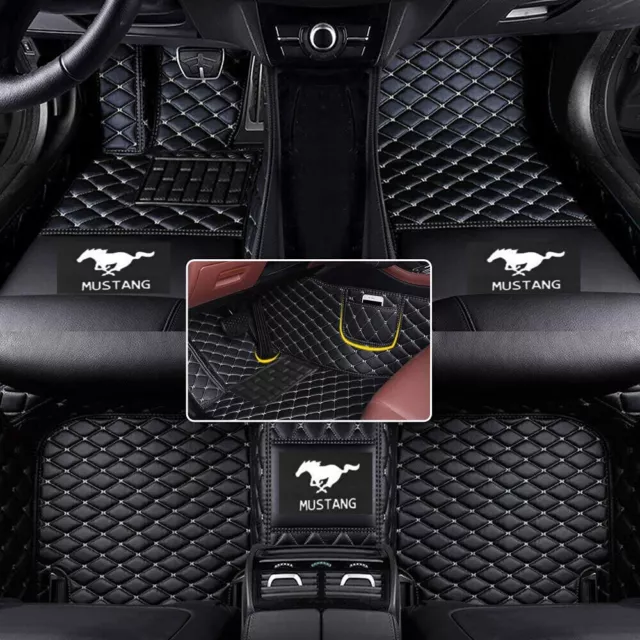 Fit Ford Mustang Car Floor Mats Waterproof Carpet luxury custom Floor Auto Liner
