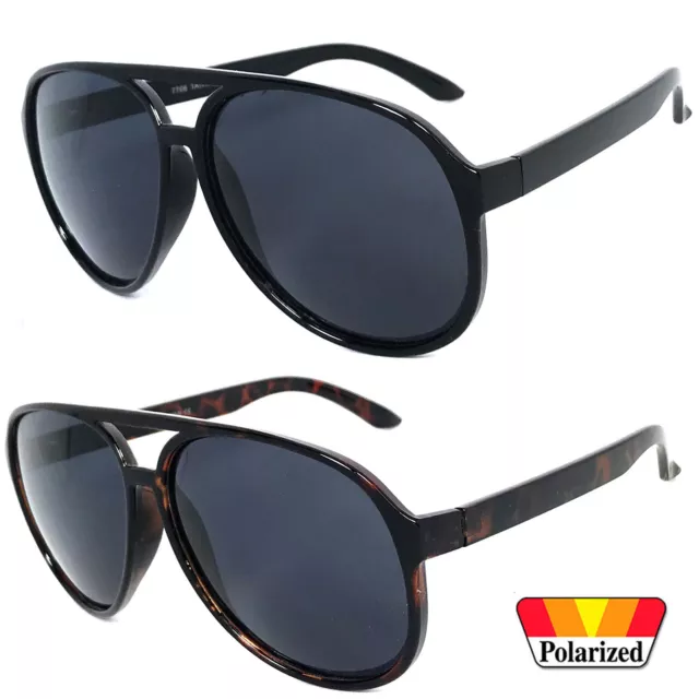 Klassische Herren Mode Pilot Designer Polarisierte Sonnenbrillen Schwarze Gläser