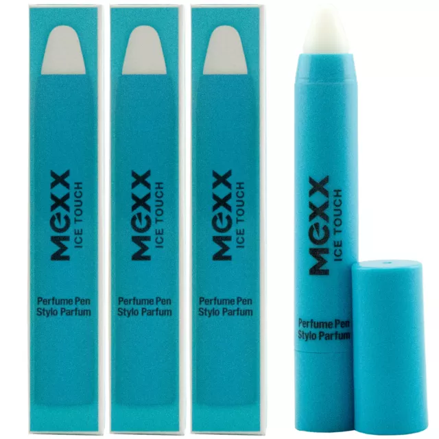 Mexx Ice Touch Parfum Stylo 3 X 3g -perfekt pour Voyage Parchemin Stylo Femme