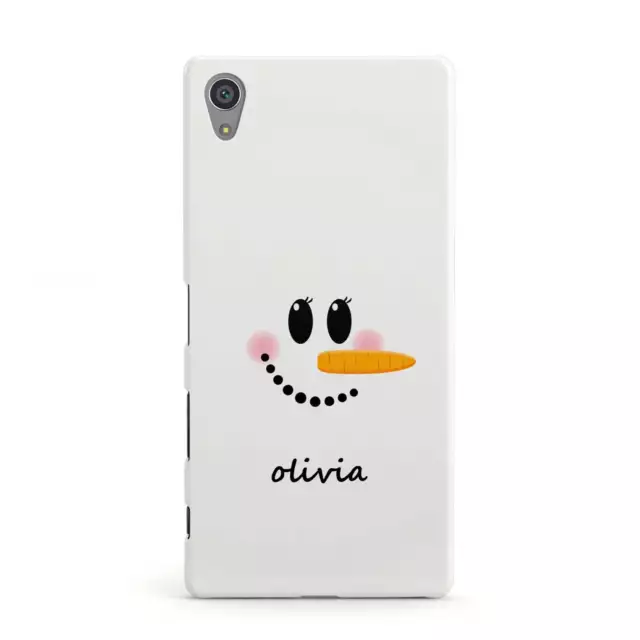 Personalised Snowwoman Sony Case for Sony Phones