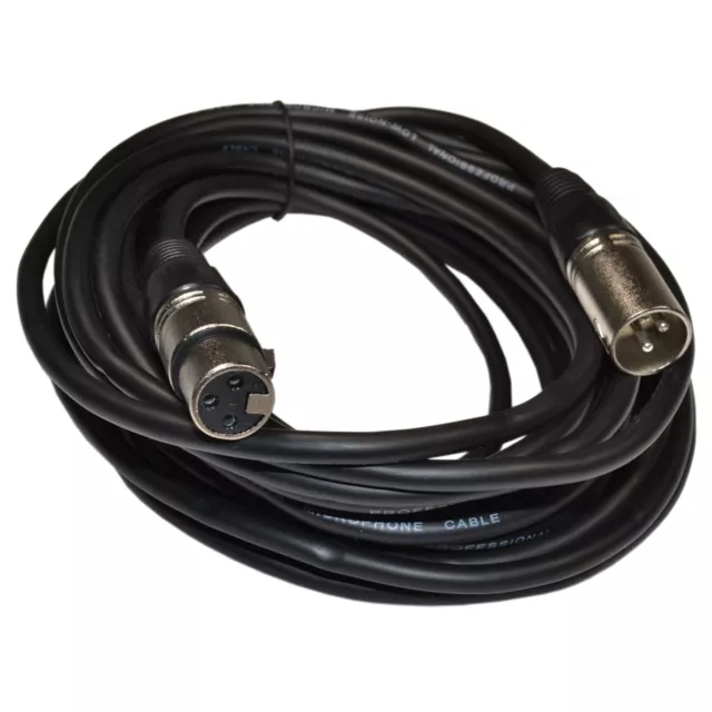 Câble de raccordement XLR MA XLR F de 7,6 m à 3 broches pour microphones...