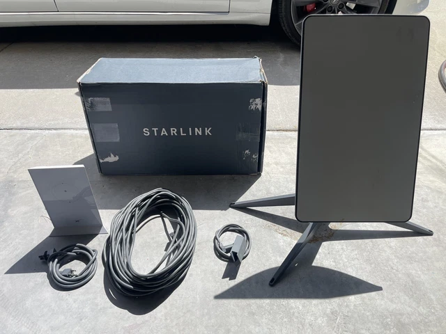 STARLINK SPACEX SATELLITE V2 Dish Kit with Router and Ethernet Adapter