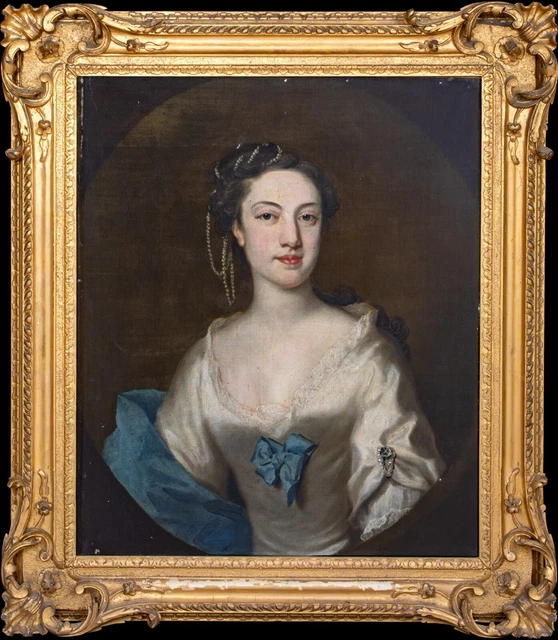 Large 18th Century English Portrait Of Lady Grace Jackson - FRANCIS HAYMAN