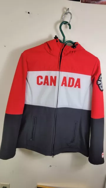 Canada Olympic Woman M 2014 HBC Podium Softshell Jacket Sochi Red Hudson's Bay