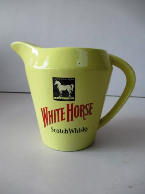 Vintage White Horse Scotch Whisky Water Jug By Wade England Rare Collectibles"F8