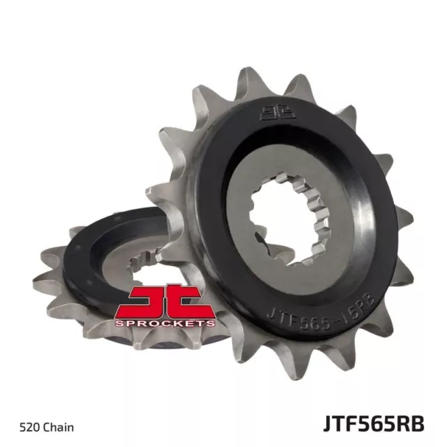 JT Sprockets JTF565.15RB Rubber Cushioned Front Sprocket 15T