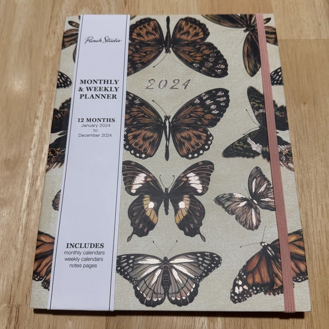 2024 PLANNER WEEKLY Layouts Monthly Calendar Notes Pocket Punch Studio