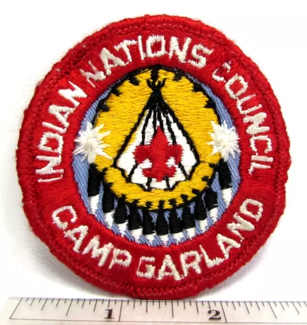 Parche de Campamento Guirnalda Consejo de Naciones Indias Oklahoma BSA Boy Scouts