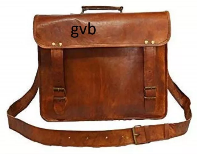 Neuf Homme Très Rare Bandoulière Cuir Sac Vintage Mallette Ordinateur Sacs