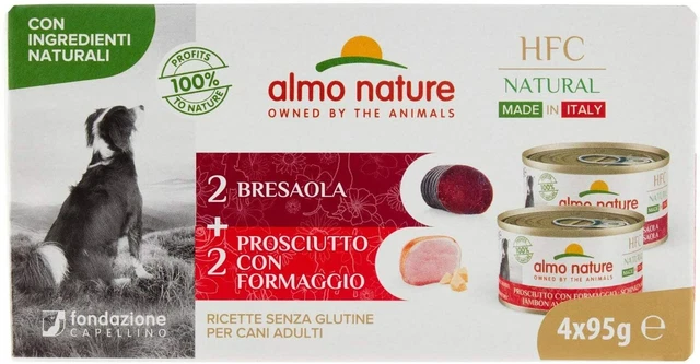 Almo Nature Hfc Natural Multipack. 4 X 95g. 2Bresaola; 2Prosciutto & Formaggio