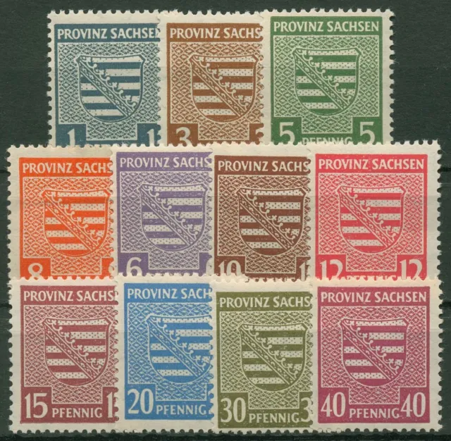 SBZ Provinz Sachsen 1945 Wappen WZ steigend 73/84 Y postfrisch