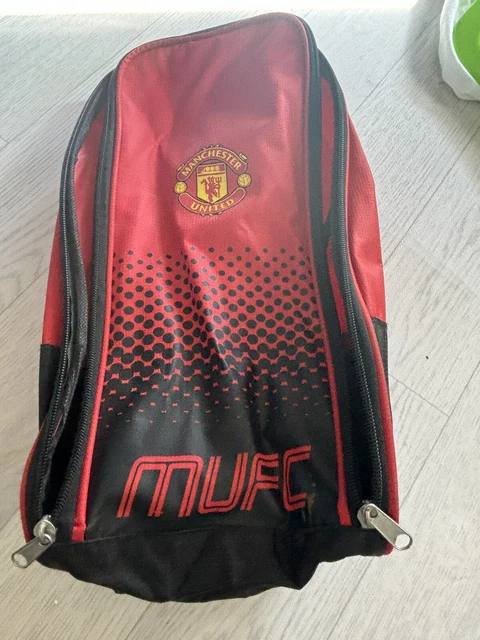 Borsa Per Scarpe Da Calcio Manchester United Uomo - Design Rosso E Nero Ufficiale - Foto 13