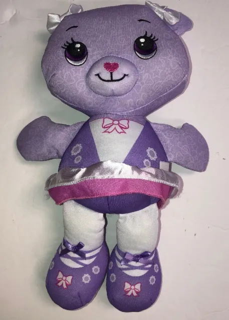 Fisher Price Purple DOODLE BEAR Ballerina  Used plush stuffed animal toy