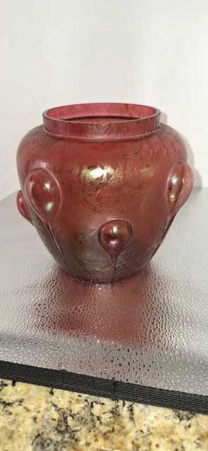 Rare Antique Loetz Art Deco Iridescent Glass Vase.